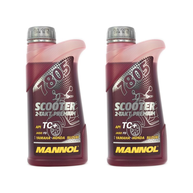 Motoröl Scooter 2-Takt Premium MANNOL API TC+ 1 Liter ...