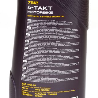 Motorl Motor l MANNOL Motorbike 4-Takt 10W-40 API SL 1 Liter