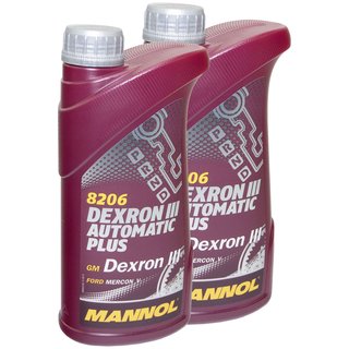 Gearoil Gear oil MANNOL Dexron III Automatic Plus 2 X 1 liter