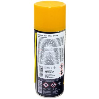 Chainspray White Grease Spraygrease MANNOL 8121 3 X 450 ml