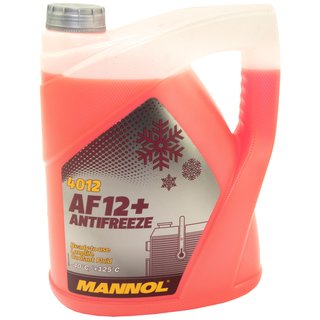 Radiatorantifreeze MANNOL Longterm Antifreeze 5 liters premix -40  C red