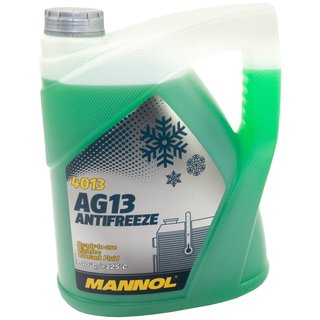 Khlerfrostschutz MANNOL Frostschutz Antifreeze 5 Liter Fertiggemisch -40C grn AG13 G13