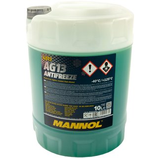 Frost protection MANNOL Hightec Antifreeze -40 C 10 liters green