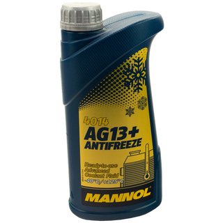 Radiatorantifreeze MANNOL Advanced Antifreeze 1 liter ready mix -40C yellow