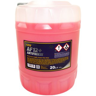 Radiatorantifreeze MANNOL Longterm Antifreeze 20 liters premix -40  C red