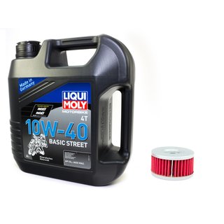 Engine oil mineral 10W40 4 liters + oil filter HF136