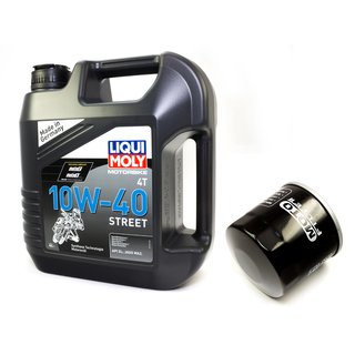 Motorl Set Street 10W40 4 Liter + lfilter MF138