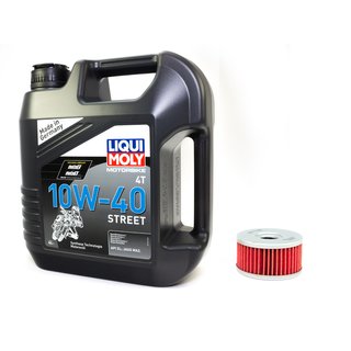 Motorl Set Street 10W40 4 Liter + lfilter KN136