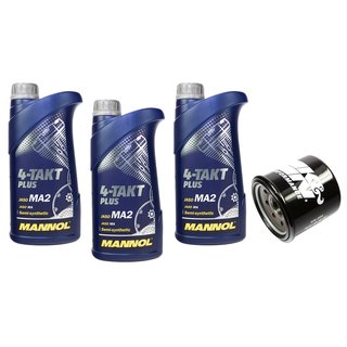 Motorl Set 10W40 3 Liter + lfilter KN204