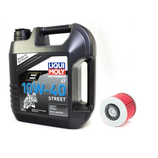 Motorl Set Street 10W40 4 Liter + lfilter KN145