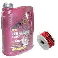 Motorl Set 10W40 4 Liter + lfilter HF136