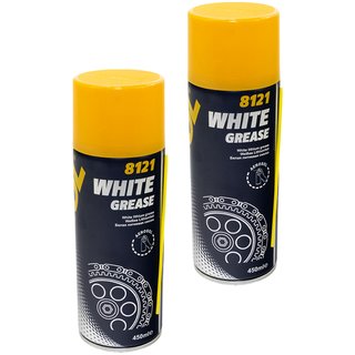 Kettenspray White Grease Sprhfett MANNOL 8121 2 X 450 ml
