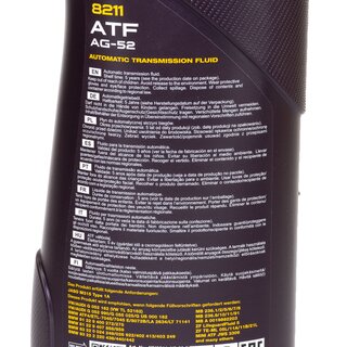 Gearoil Gear oil MANNOL ATF AG52 Automatic Special 5 X 1 liter