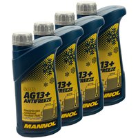 Khlerfrostschutz MANNOL Advanced Antifreeze 4 X 1 Liter...
