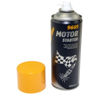 Starter Spray Starterspray Start Fix Starthilfe Motor MANNOL 8 X 450 ml