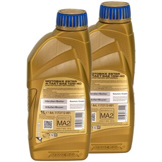 Engine Oil RAVENOL Motobike 4-T Ester SAE 10W-40 2 Liters