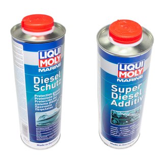 Marine Diesel Schutz Additiv + Marine Super Diesel Additiv LIQUI MOLY je 1 Liter