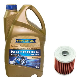 Motorl Set Ester 5W40 4 Liter + lfilter KN-207