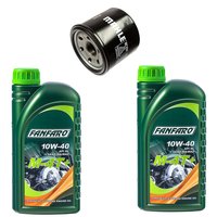 Engineoil set 10W40 2 liters + Oil Filter OC574