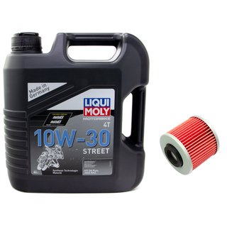 Engineoil set High Perfromance10W30 4 liters + Oil Filter KN145
