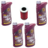 Engineoil set 15W50 4 liters + Oil Filter HF155