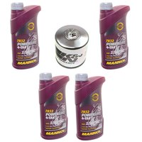 Engineoil set 15W50 4 liters + Oil Filter KN163