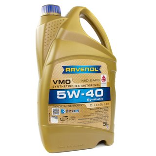 Engineoil set VMO SAE 5W-40 5 liters + Oil Filter SM103