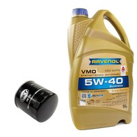 Engineoil set VMO SAE 5W-40 5 liters + Oil Filter SM136