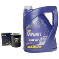 Motorl Set Favorit 15W-50 API SL CF CF-4 5 Liter +...