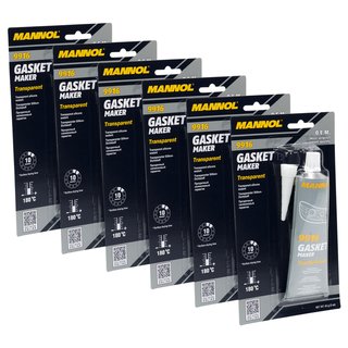 Sealant silicone gasket maker transparent MANNOL 9916 6 X 85 g