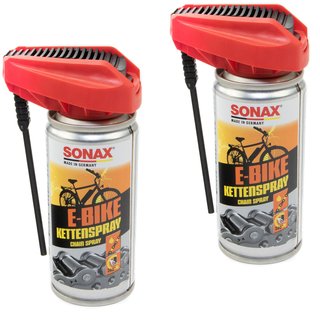 E- Bike Fahrrad Ketten Spray 08721000 SONAX 2 X 100 ml