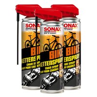 Bike Fahrrad Ketten Spray 08762000 SONAX 3 X 300 ml