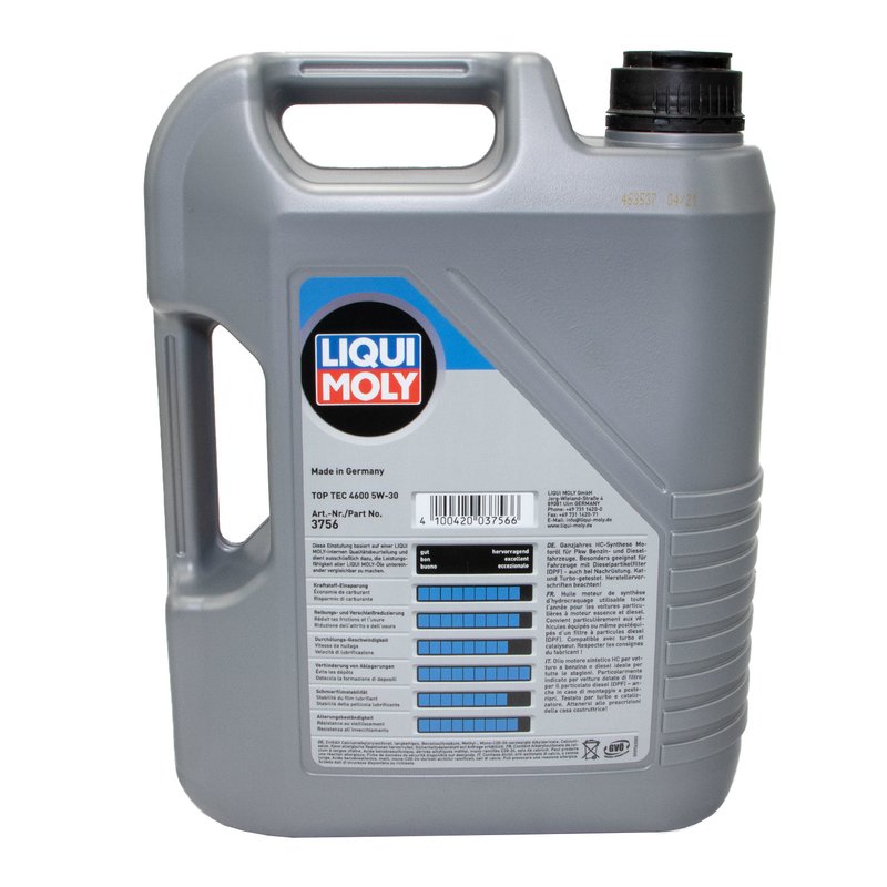 LIQUI MOLY Motoröl Top Tec 4600 5W-30 5 Liter online kaufen im MV, 46,99 €