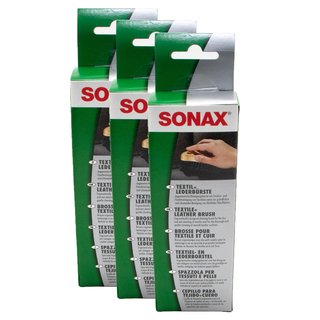 Textile + leather brush 04167410 SONAX 3 pieces