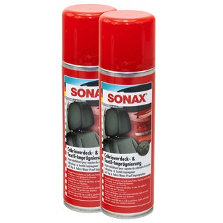 SONAX Cabrioverdeck und Textil Imprägnierung 2 X 250 ml online ka, 32,99 €