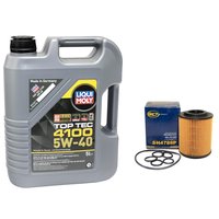 Engineoil set Top Tec 4100 5W-40 5 liters + Oil Filter...