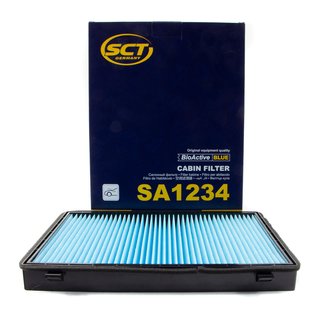 Cabin filter SCT SA1234 + cleaner air conditioning PETEC