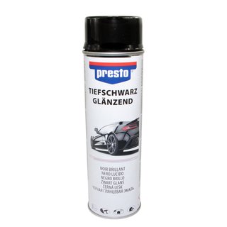 Rimspray Black Gloss Rimblack Rally Spray Paintspray Presto 428948 6 X 500 ml with Pistolgrip