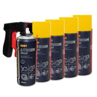 Lithium Spray Lithium Grease MANNOL 9881 5 X 400 ml with...
