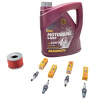 Maintenance Set oil 4L + oil filter + spark plugs