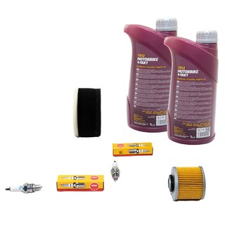 Maintenance package oil 2L + air filter + oil filter + spark plugs