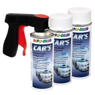 Adhesion Primer Rustprotection Cars Dupli Color 218194 White 3 X 400 ml with Pistolgrip
