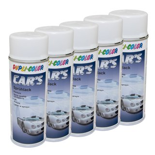Lackspray Spraydose Sprhlack Cars Dupli Color 385896 weiss glnzend 5 X 400 ml