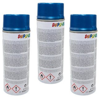 Spraypaint spraycan spraypaint Cars Dupli Color 706837 blue azureblue metallic 3 X 400 ml