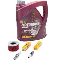 Maintenance Set oil 4L + oil filter + spark plugs