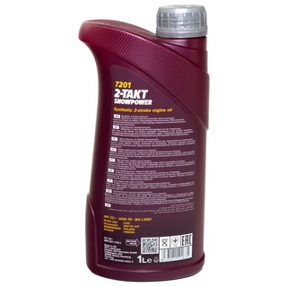 Motorl Motor l MANNOL 2-Takt Snowpower API TC+ 12 X 1 Liter