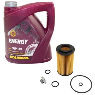 Maintenance package oil 4L + oil filter + oil drain plug