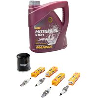 Maintenance Set oil 4L + oil filter + spark plugs