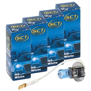 Glühbirne H3 White Xenon 12V 55W PK22s 4 Stück E-geprüft online i, 5,79 €