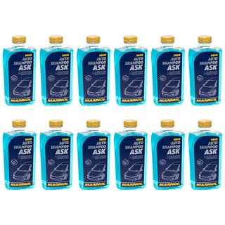 Auto Shampoo 9808 ASK Autowsche MANNOL 12 X 1 Liter